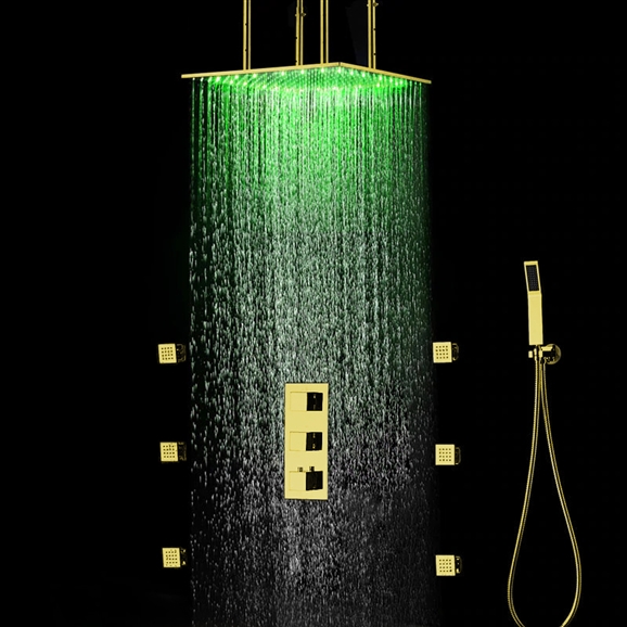 How to Fake Gold Brushing On Shower Fixtures